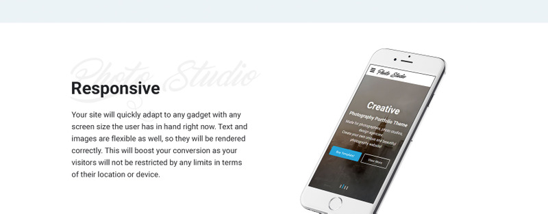 Photo Studio - Photo Portfolio Creative Website Template - Features Image 6