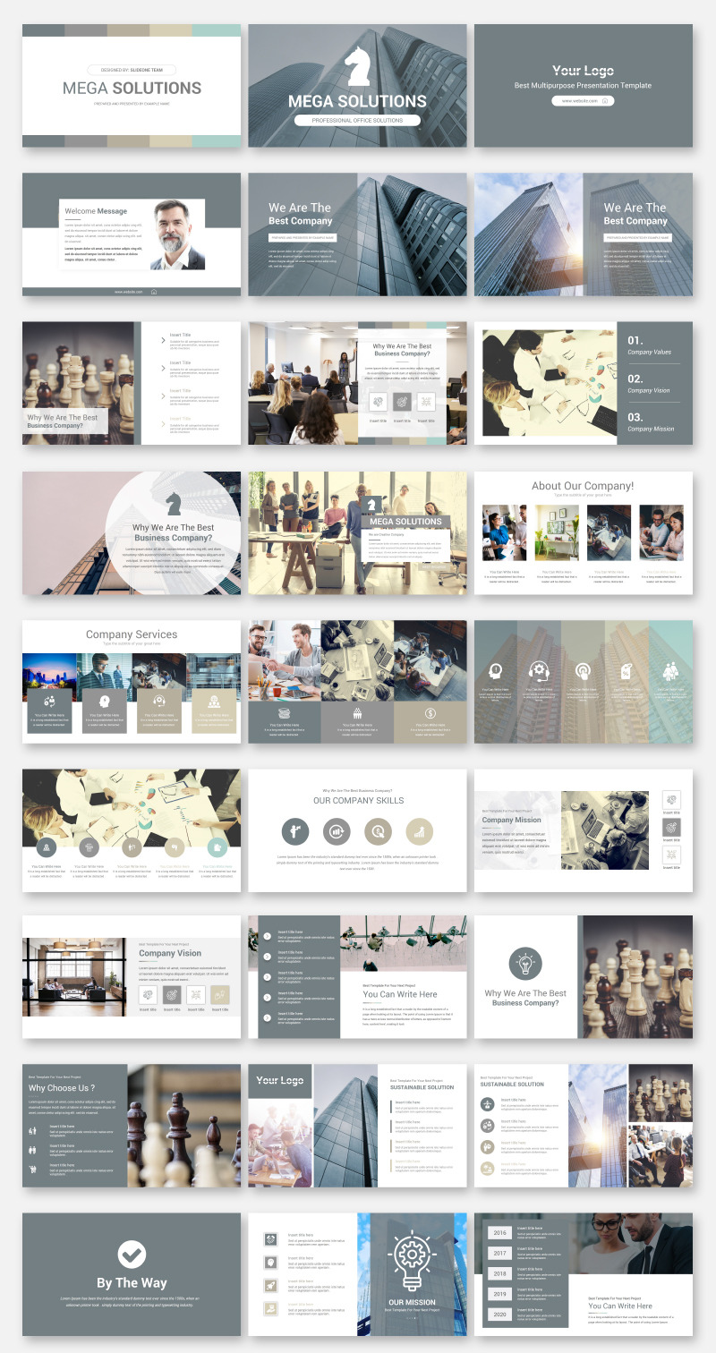 Business Style -2 In 1 modèle PowerPoint Premium #71499 - Image 1