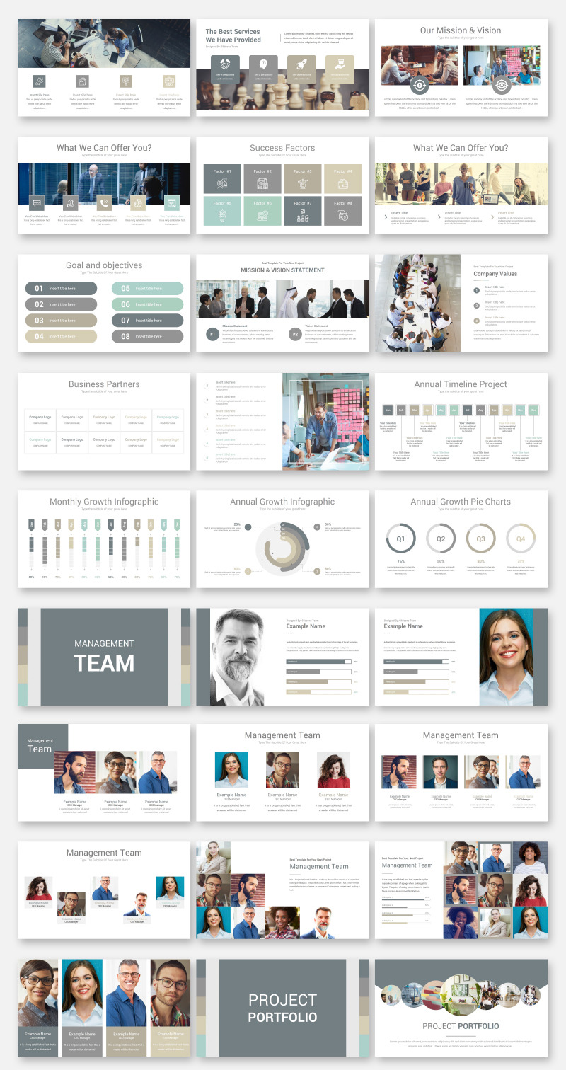 Business Style -2 In 1 modèle PowerPoint Premium #71499 - Image 2