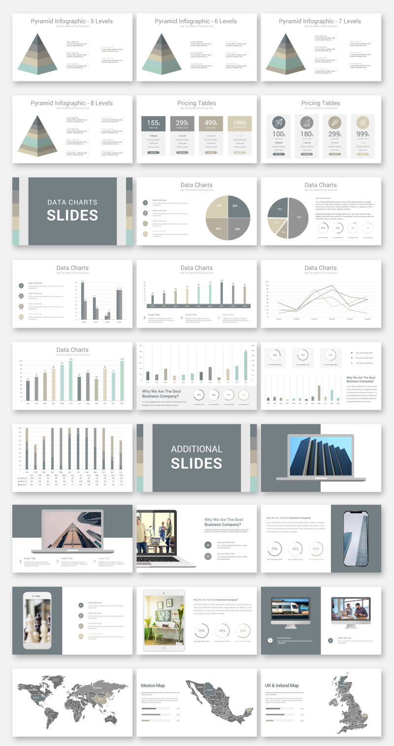 Business Style -2 In 1 modèle PowerPoint Premium #71499 - Image 4