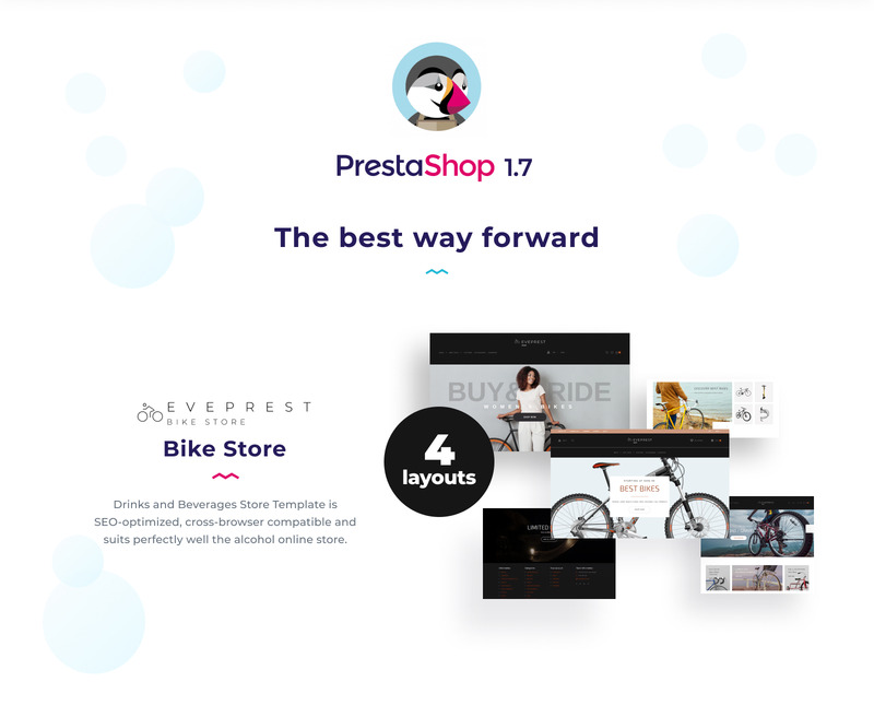 Eveprest Bike 1.7 - Bike Store PrestaShop Theme - Features Image 2