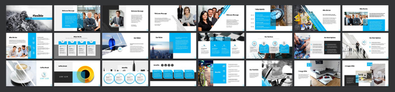 Flexible PowerPoint template - Features Image 1