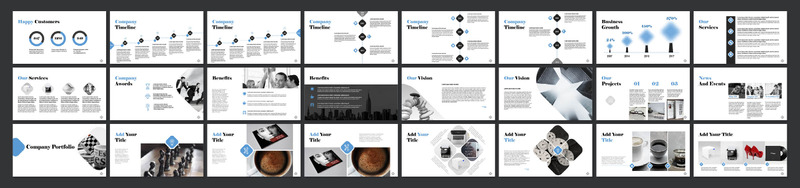 Round PowerPoint template - Features Image 2