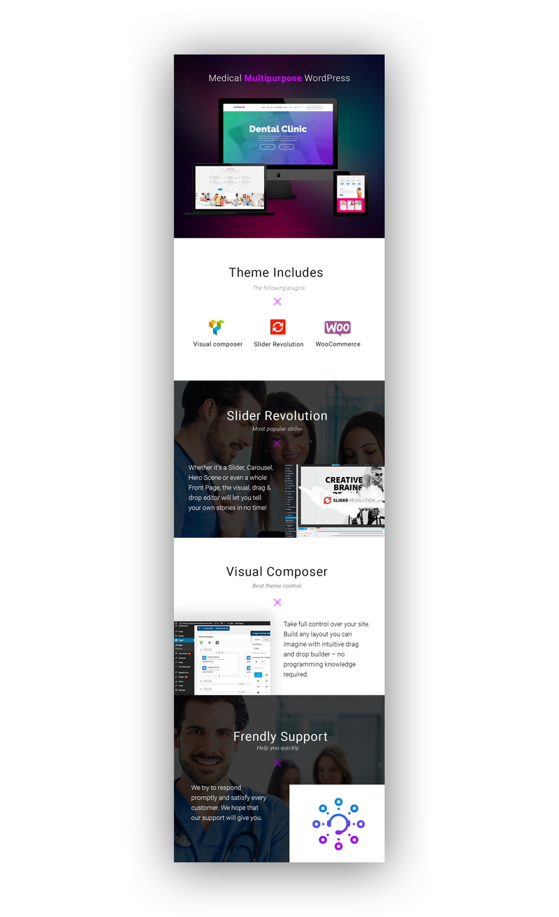 MedLab - Tema WordPress medico multiuso - Immagine Caratteristiche 1