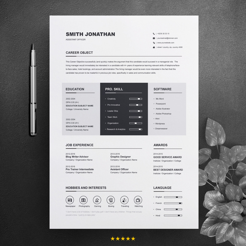 Jonathan For Officer Resume Template - TemplateMonster