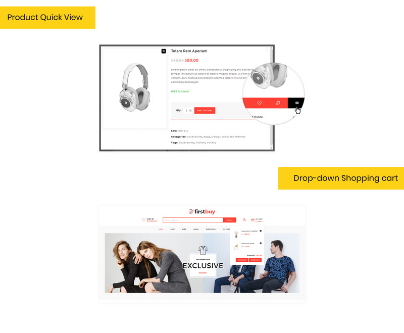 Firstbuy - Тема WooCommerce по электронике и моде - Изображения фич 6