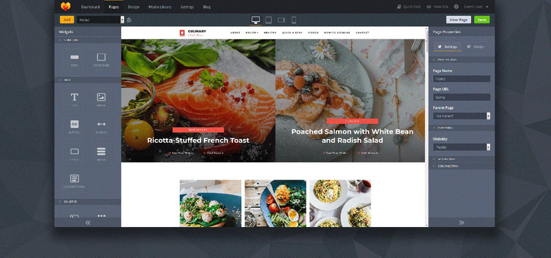 Culinary - Recipe Moto CMS 3-mall #73444 - Funktionsbild 2