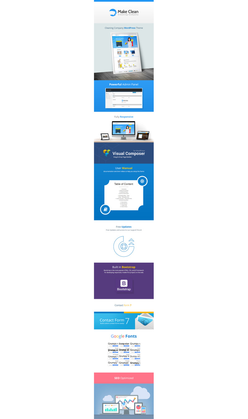 Make Clean - Cleaning Company WordPress Theme - Features Image 1
