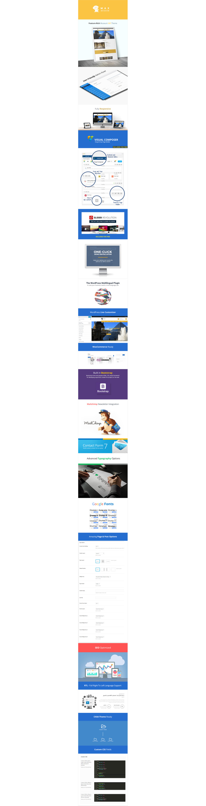 Max Museum - WordPress Theme for Museums WordPress Theme - Features Image 1