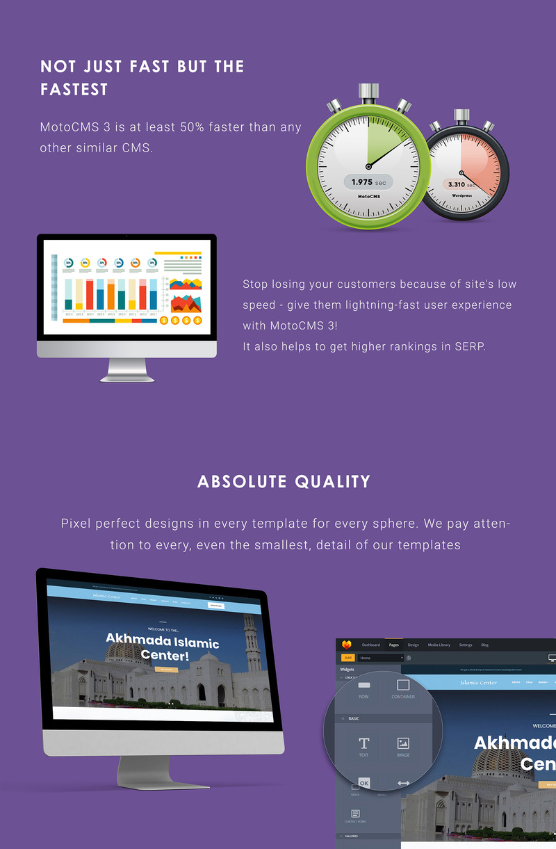Islamic Center Moto CMS 3 Template - Features Image 4