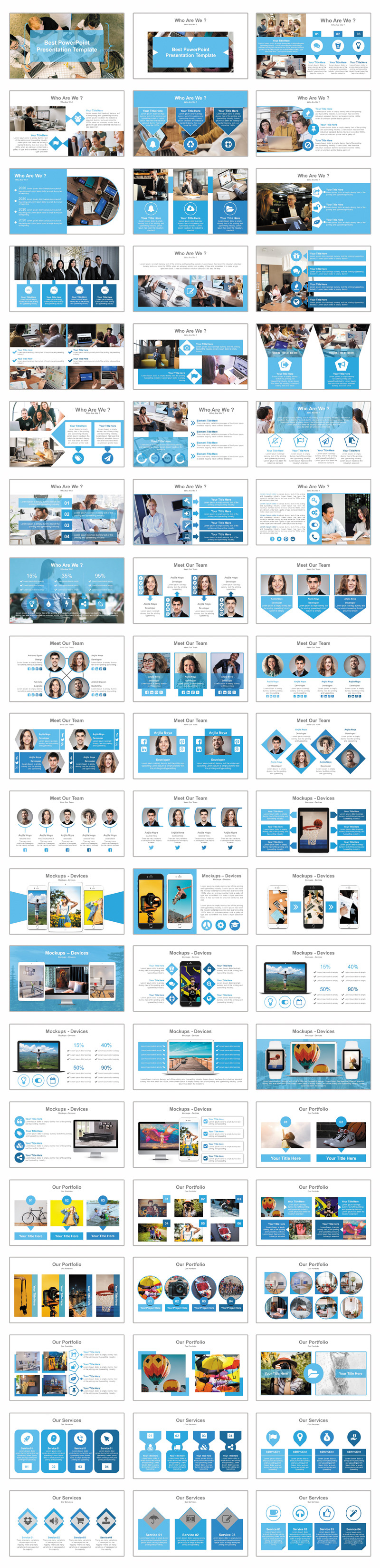 Best Pro Presentation PowerPoint template - Features Image 1