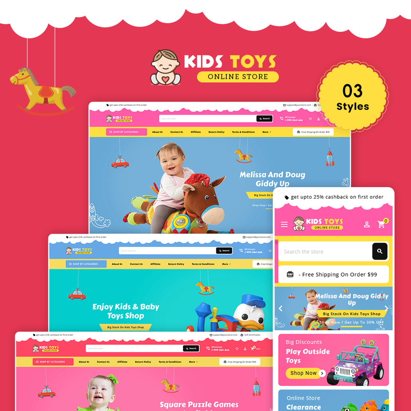 Kids Toy Stencil Big-commerce Multi-Purpose Responsive Theme