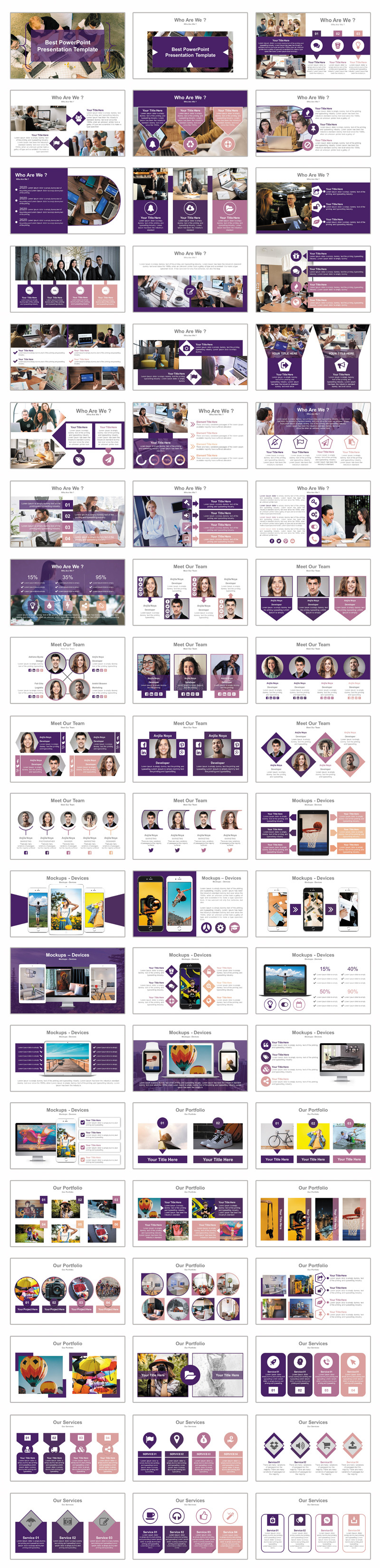 Marketing Strategy - Business Presentation PowerPoint Template - Features Image 1