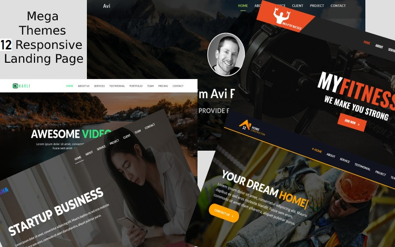 Mega Multipurpose Landing Page Template - Features Image 1