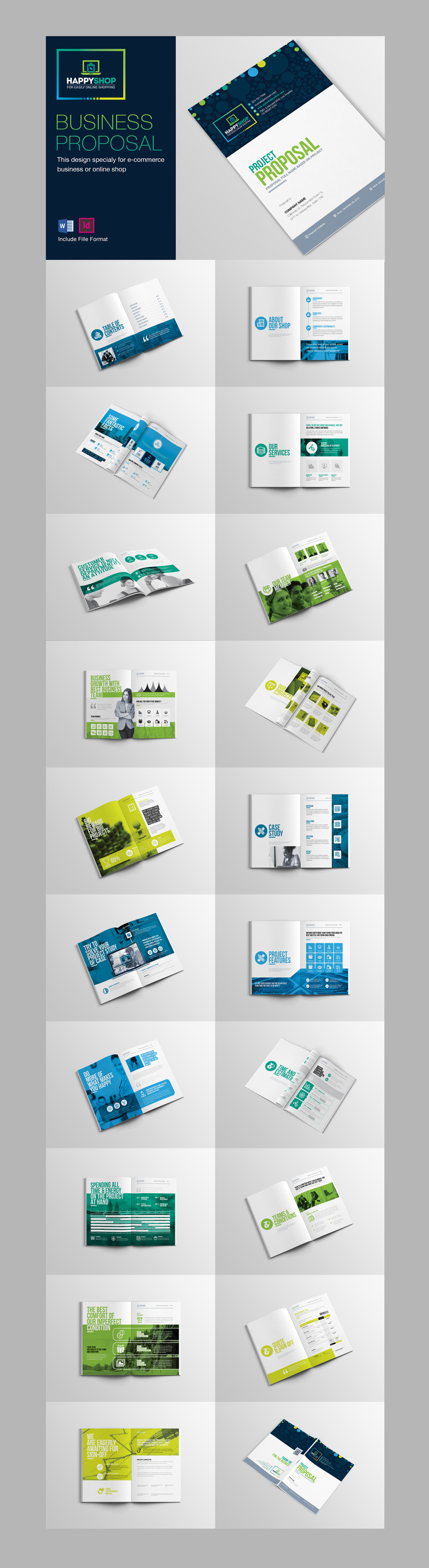E-Commerce Business Project Proposal - Corporate Identity Template - Features Image 1