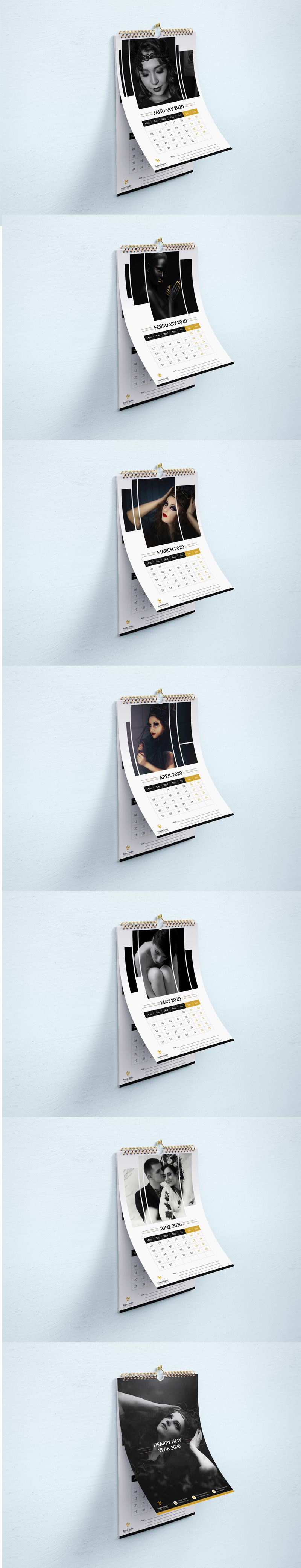Modern Wall Calendar 2020 Planner - Features Image 1