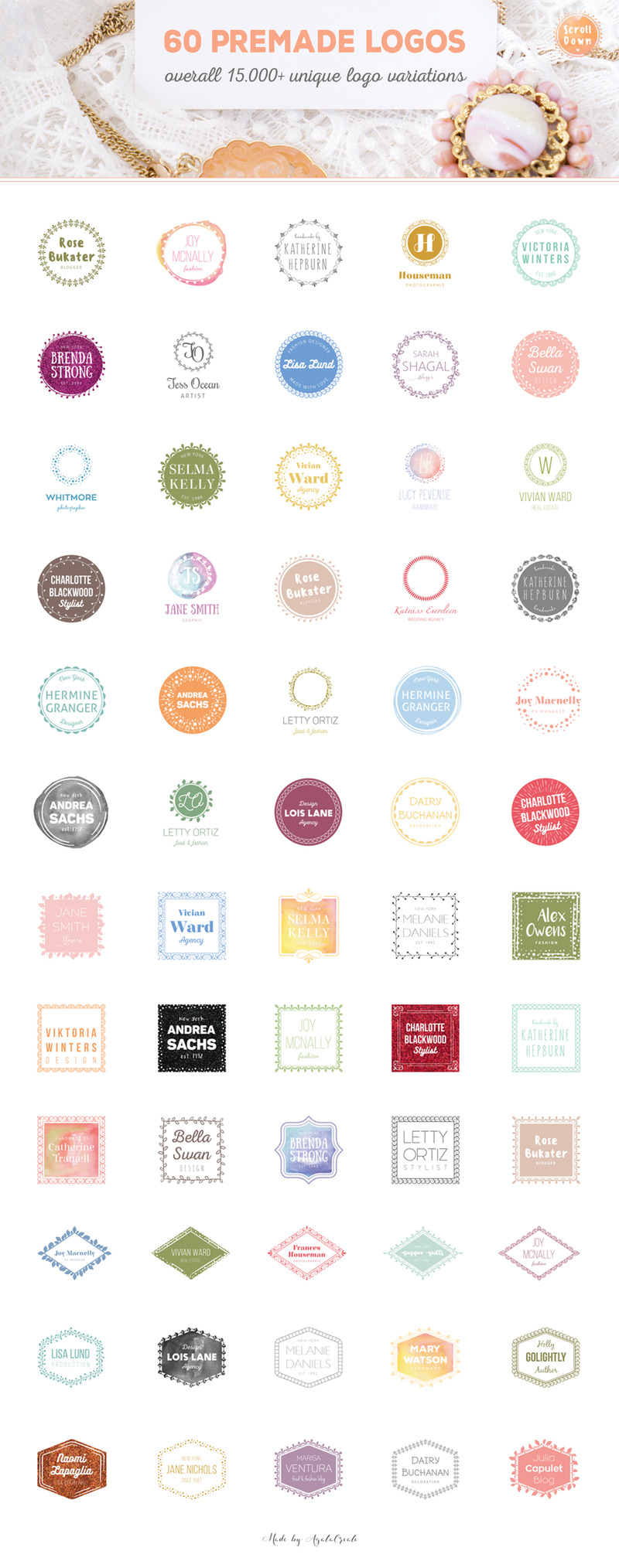 Logo Creator 380+ Elements & Mock-Ups Logo Template - Features Image 6
