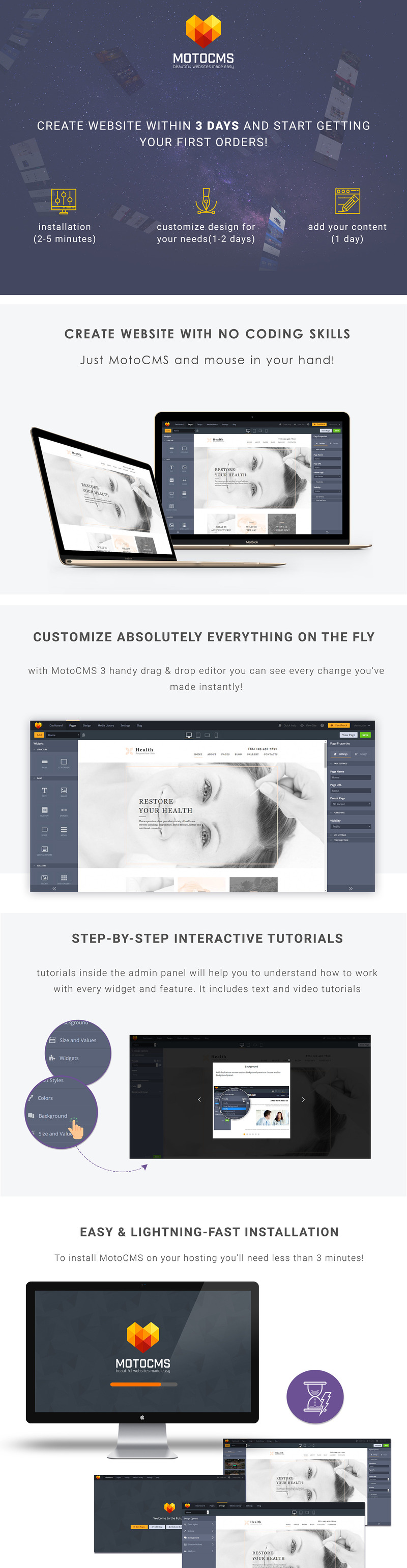 Health - Acupuncture Clinic Moto CMS 3 Template - Features Image 1