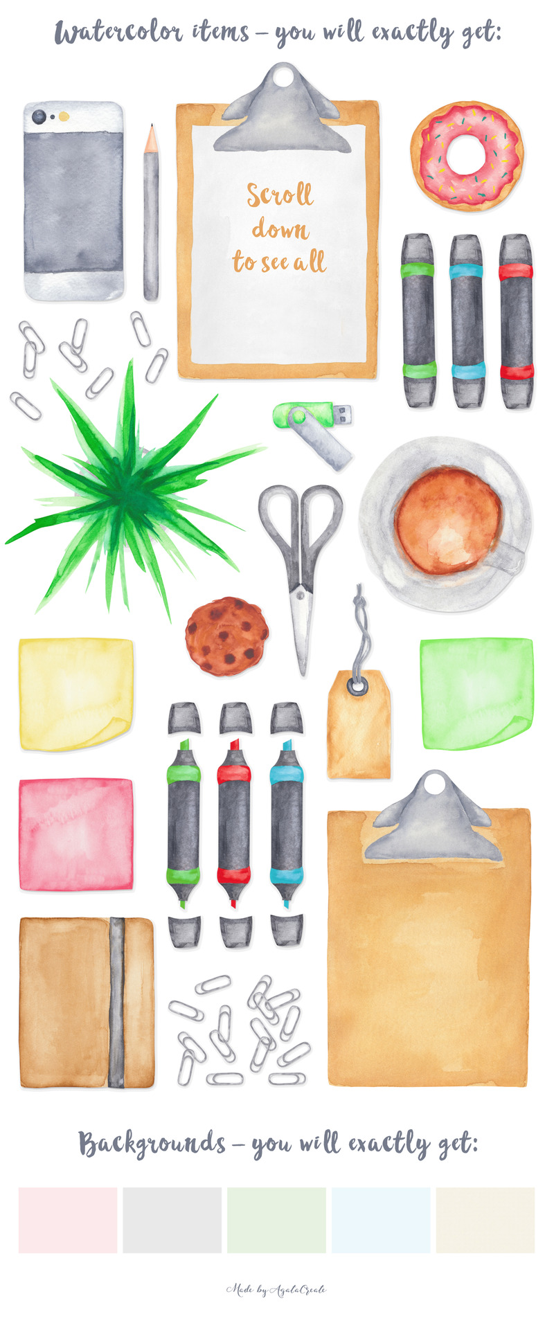 Watercolor Scene Creator - Illustration - Features Image 1