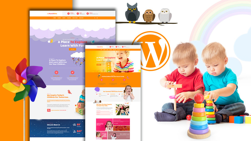 Munchkins - Preschool WordPress Theme - Features Image 1