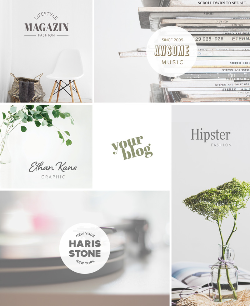 Plantilla de logotipo de 200 logotipos de tipografía - Imagen de características 12