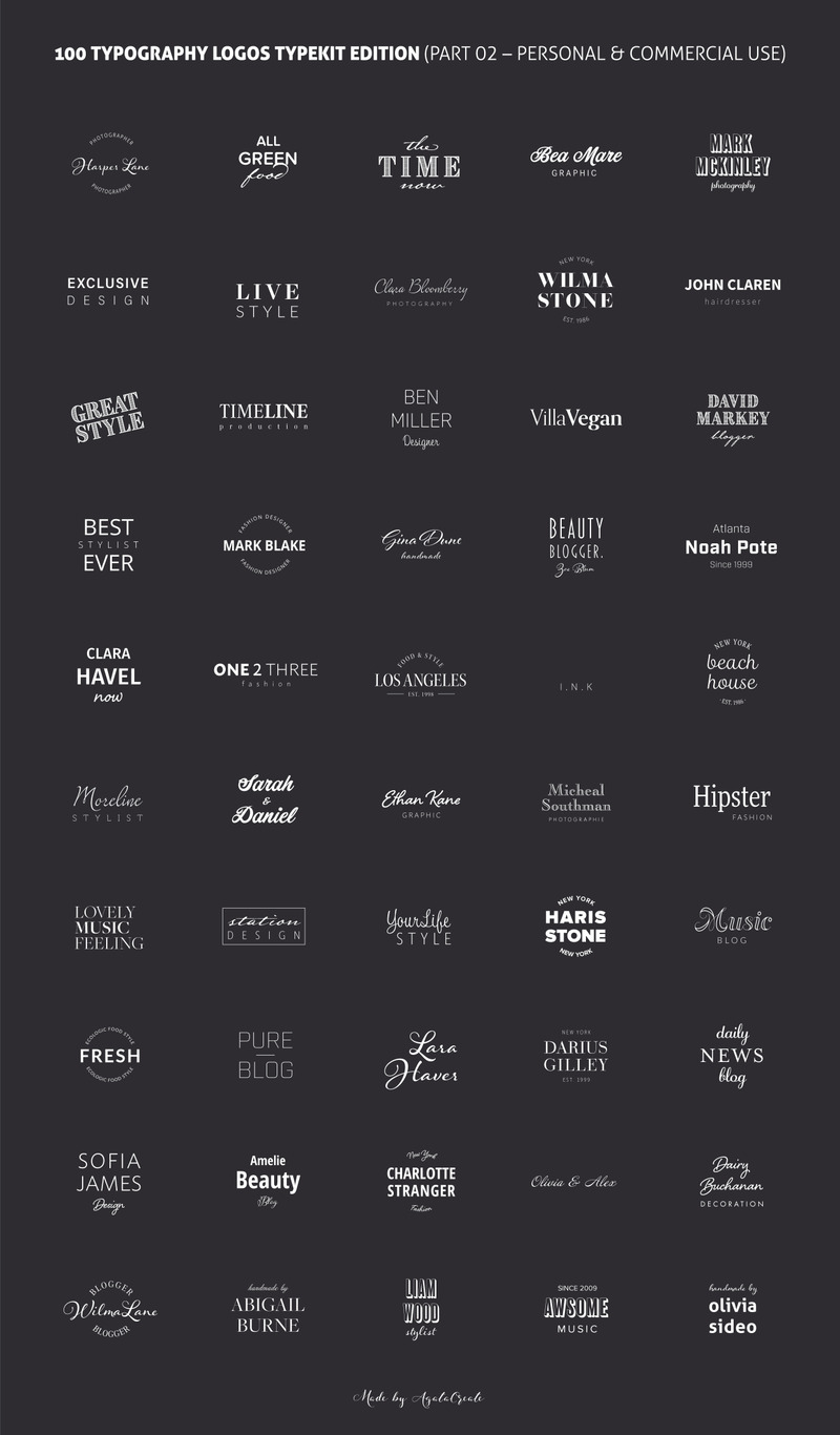 Plantilla de logotipo de 200 logotipos de tipografía - Imagen de características 15
