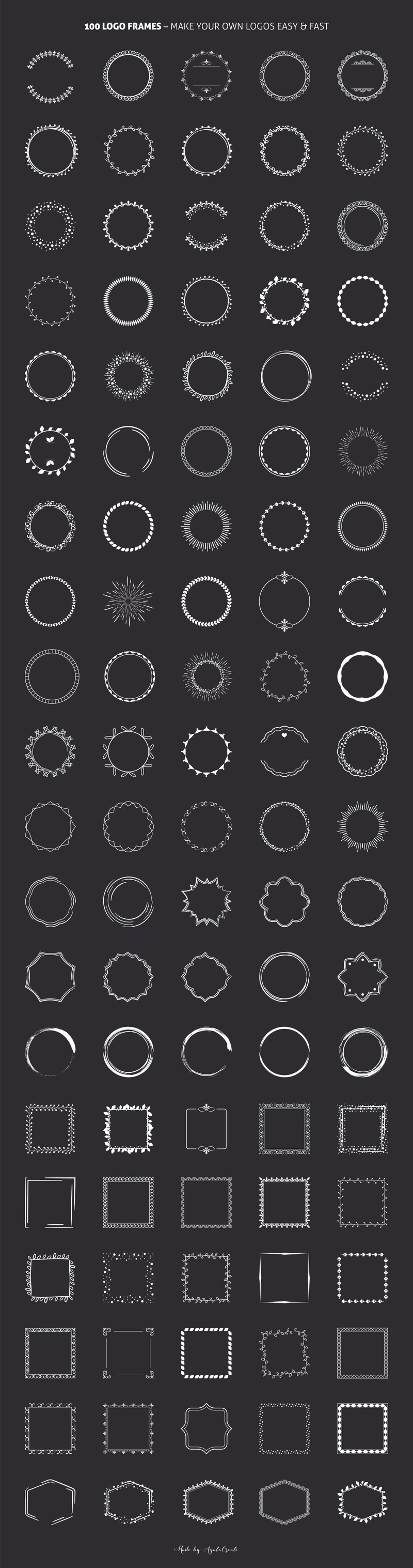 Plantilla de logotipo de 200 logotipos de tipografía - Imagen de características 16