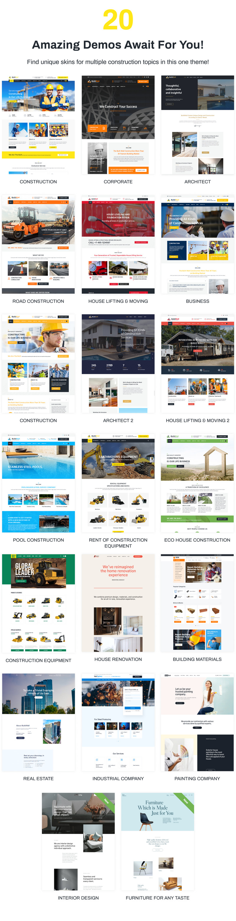 BuildWall - Construction Company Multipurpose WordPress Theme - Features Image 2