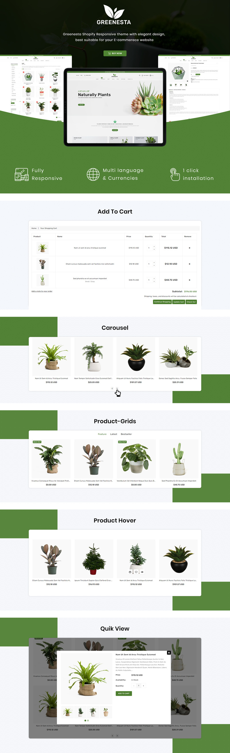 Tema Shopify Greenesta Organic - Food & Grocery Store #112888 - Imagen de características 1