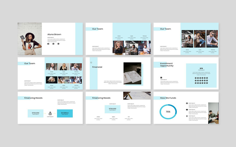Marketing Strategy - Creative Business Pitch Deck PowerPoint template - Features Image 12