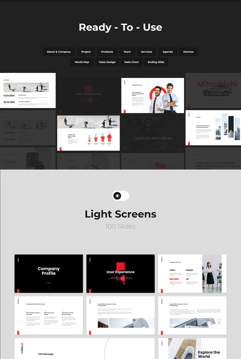Negun - Smooth Animation Template PowerPoint template - Features Image 2