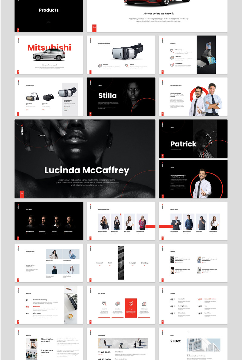 Negun - Smooth Animation Template PowerPoint template - Features Image 4