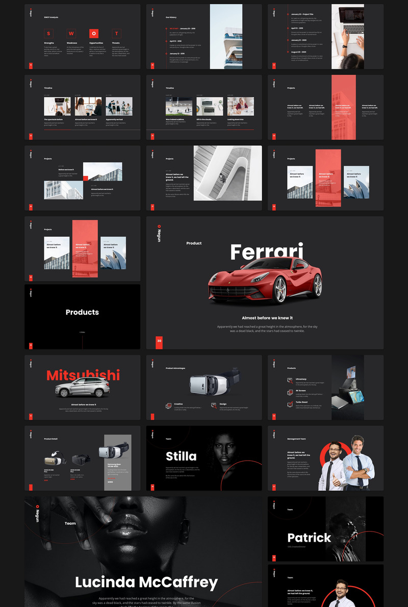 Negun - Smooth Animation Template PowerPoint template - Features Image 8
