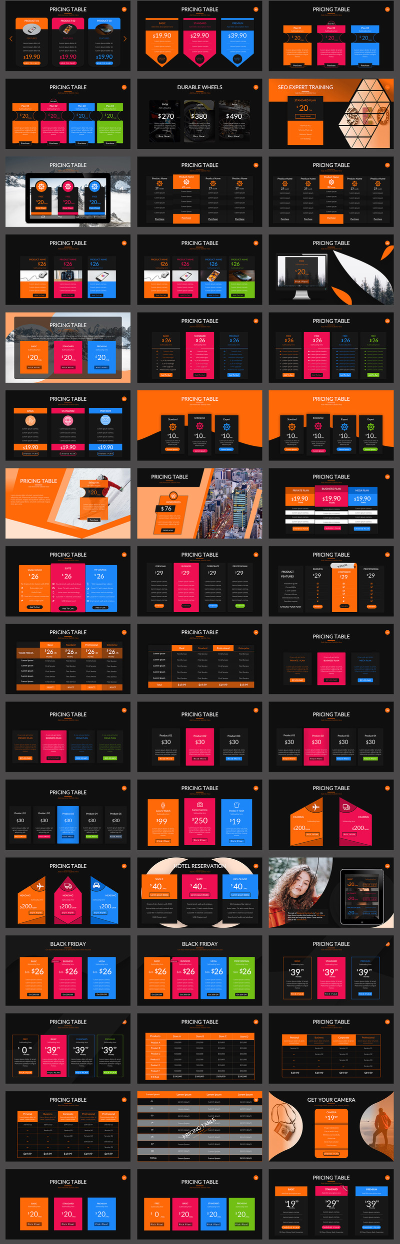 Pricing Table v2.0 PowerPoint Template - Features Image 7