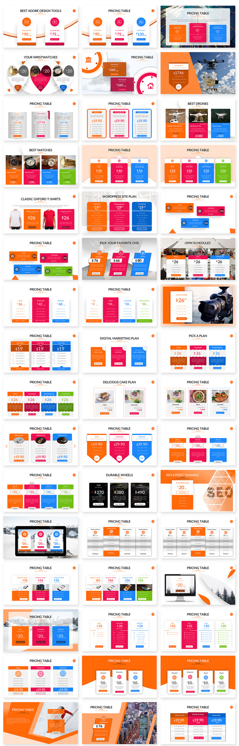 Pricing Table v2.0 PowerPoint Template - Features Image 4