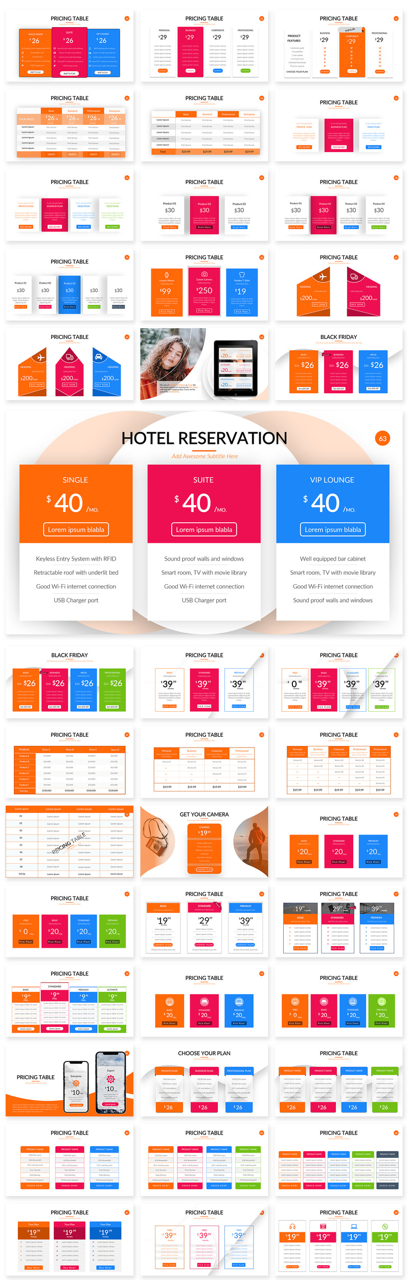 Pricing Table v2.0 PowerPoint Template - Features Image 5