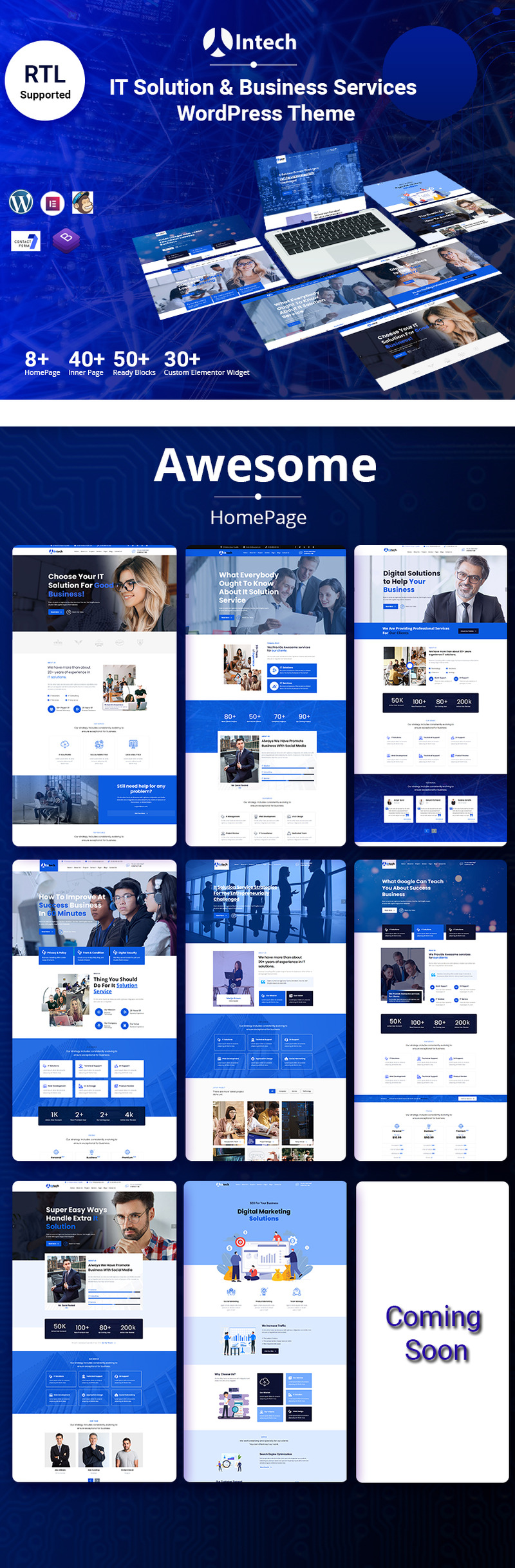 Intech - IT Solution And Technology Services WordPress Theme - Features Image 1