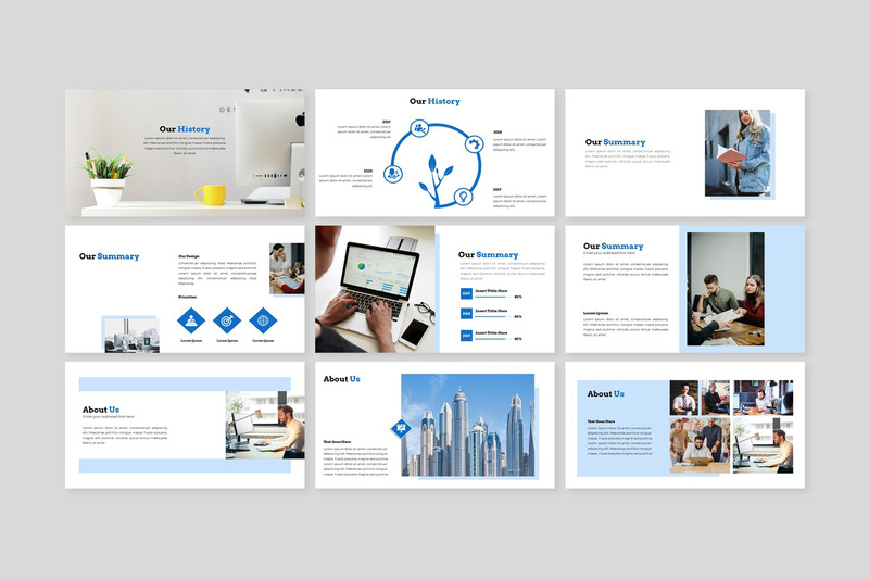 Business Plan  - Creative Business Plan PowerPoint template - Features Image 3