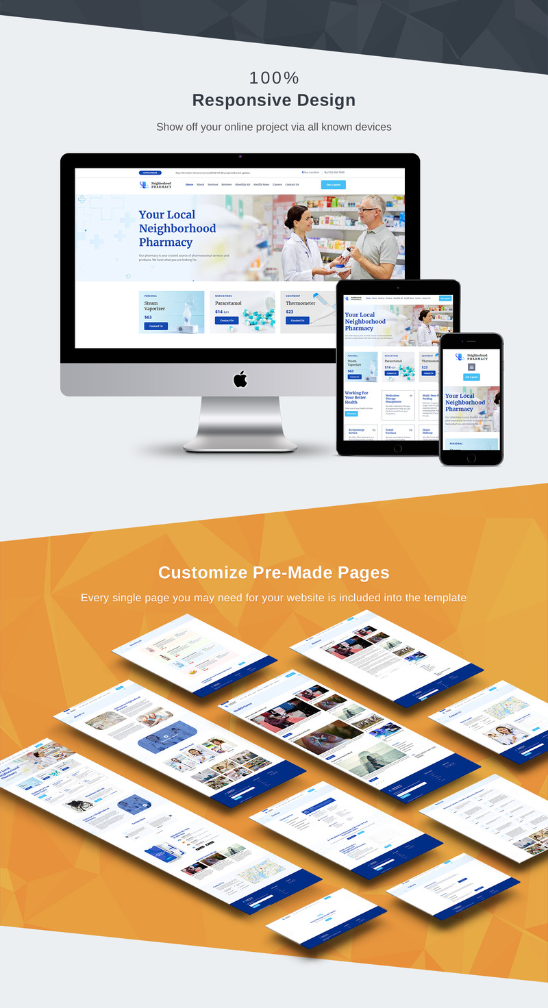 Neighborhood Pharmacy Moto CMS 3 Template - Features Image 3