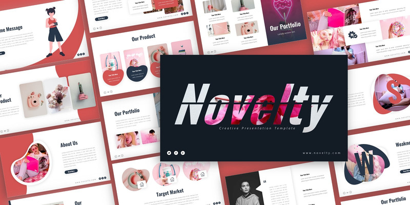 Modello PowerPoint di presentazione creativa della novità - Caratteristiche Immagine 1