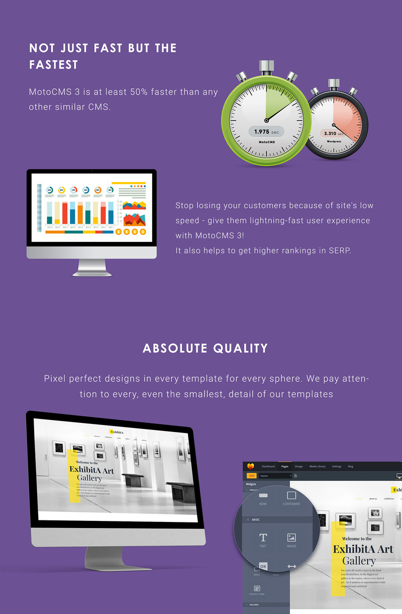 ExhibitA - Art Gallery Moto CMS 3 Template - Features Image 4