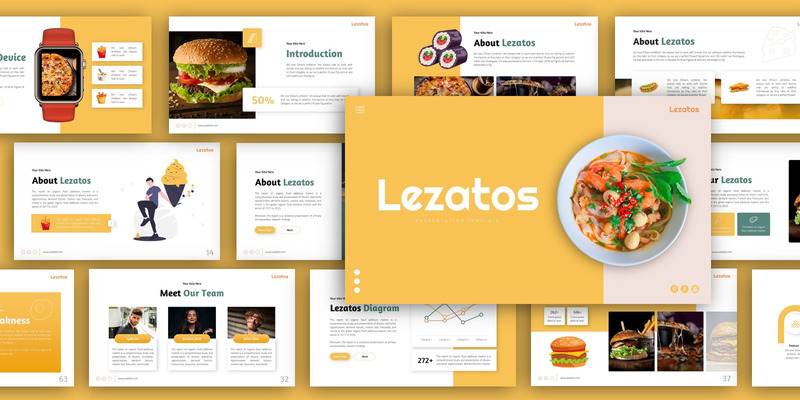 Шаблон презентации PowerPoint Lezatos Food - Features Image 2
