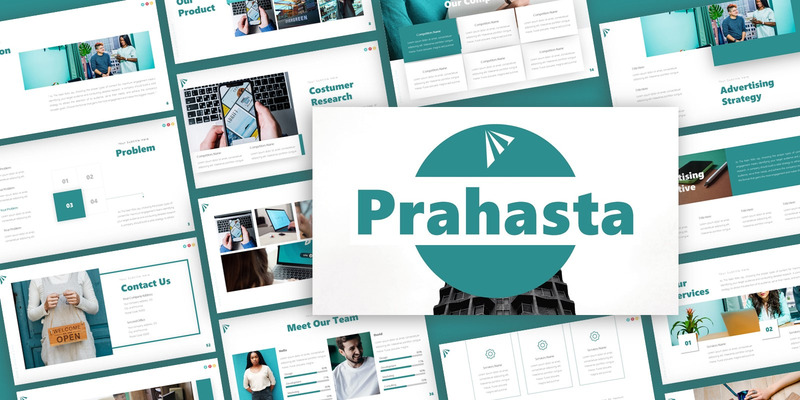 Modello PowerPoint di presentazione pubblicitaria di Prahasta - Caratteristiche Immagine 1