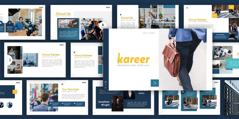 Kareer Zakelijke Presentatie PowerPoint-sjabloon - Features Image 2
