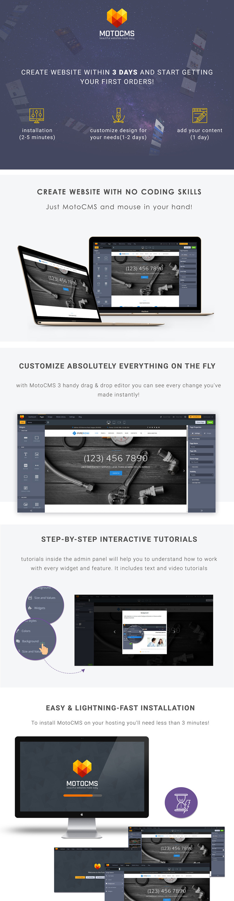 Piperoni - Plumber & Repair Services Moto CMS 3 Template - Features Image 1