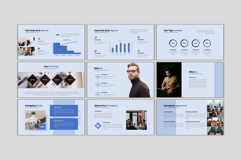 Firmenprofil - Kreativer Geschäftsplan Google Slides - Eigenschaften Bild 3