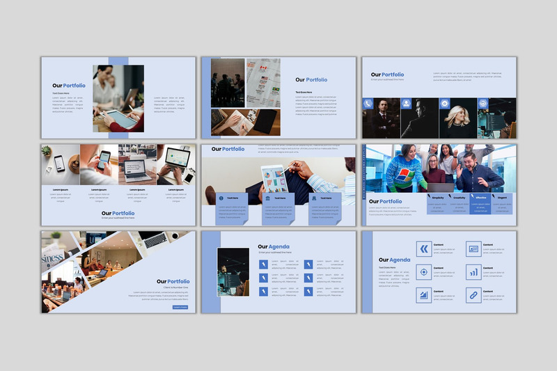 Firmenprofil - Kreativer Geschäftsplan Google Slides - Eigenschaften Bild 7