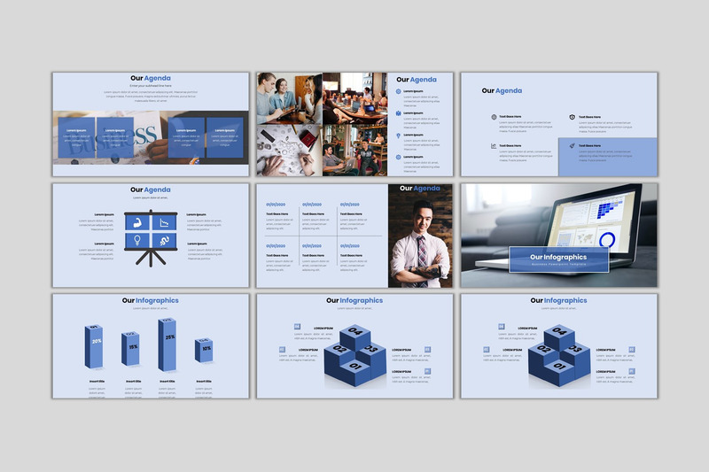 Firmenprofil - Kreativer Geschäftsplan Google Slides - Eigenschaften Bild 8