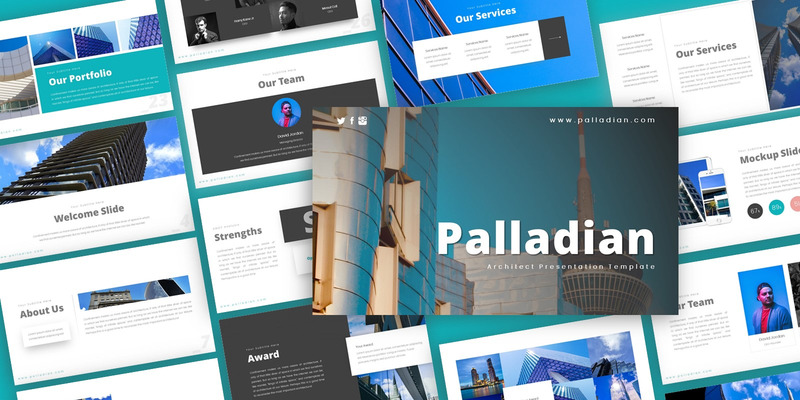 Modèle PowerPoint de présentation de l'architecture palladienne - Caractéristiques de l’image 1