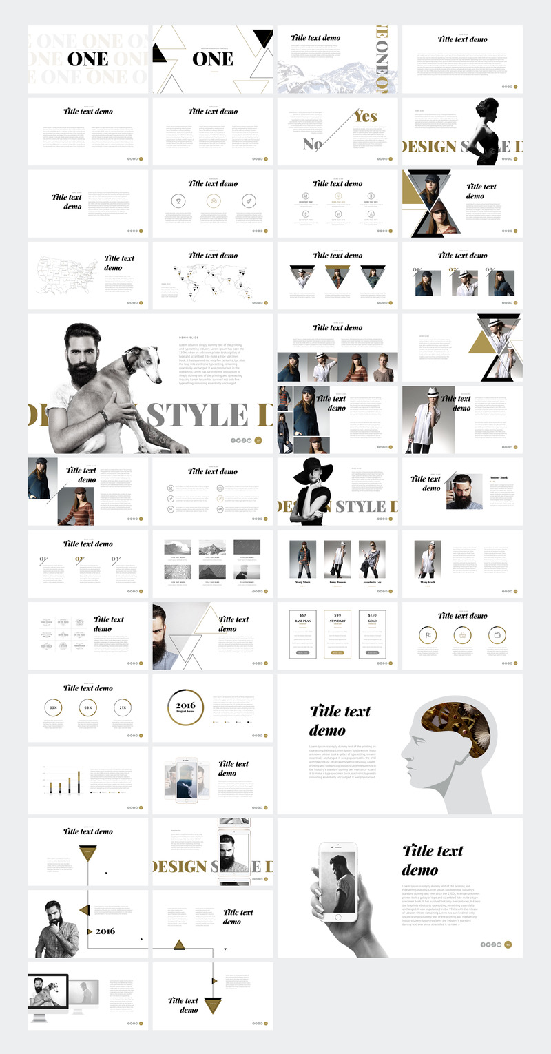 ONE - Modern PowerPoint template - Features Image 1